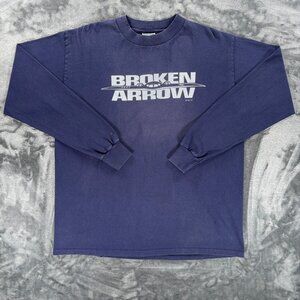 Vintage1995 Broken Arrow Movie Shirt XL Distressed Made in USA Film Promo Tee